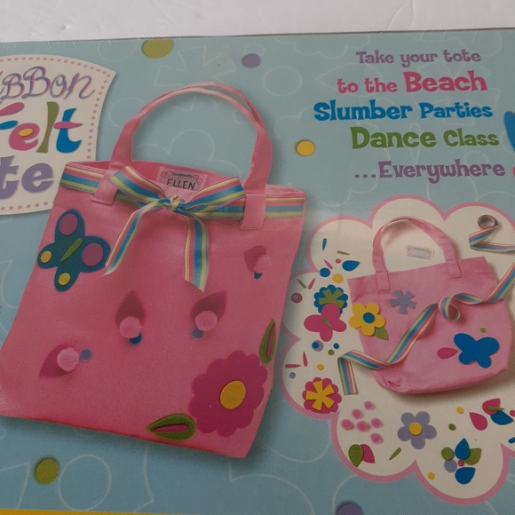 Girls Ribbon Felt Tote Kit Kids 6 To 96 Years Old - Picture 7 of 11